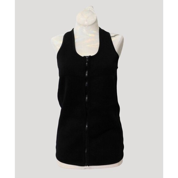 Slim & Trim Neoprene Slimming Vest Womens Large Black Full Zipper - Picture 2 of 10